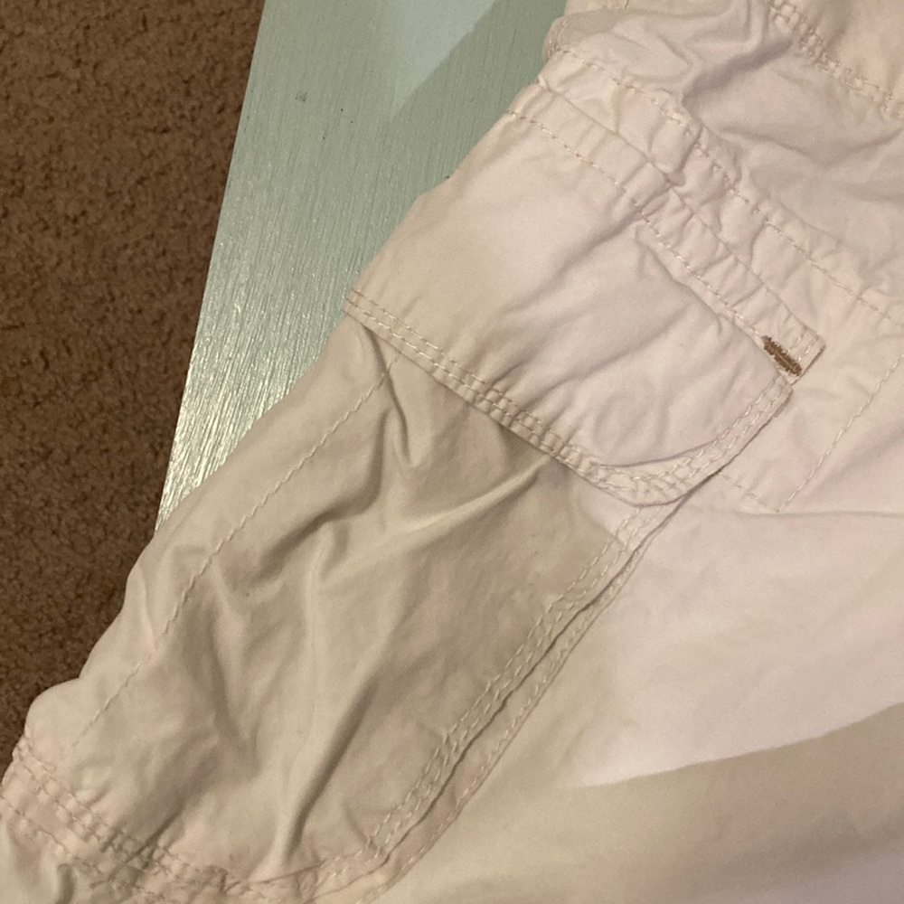 White Cargo Jogger Pants - Picture 4 of 6